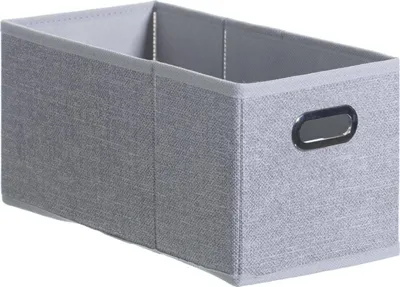 Produktbild von Stoffkorb 15x31cm "mix n modul" hellgrau meliert - 5 five simply smart