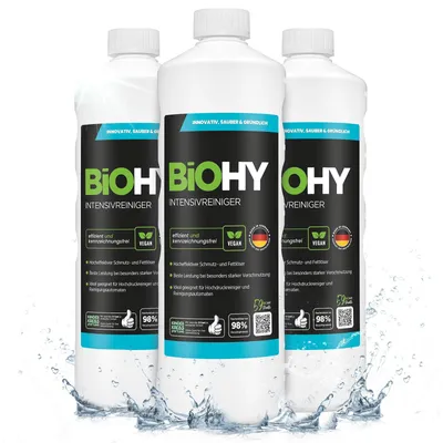 Produktbild von BiOHY Intensivreiniger, Universalreiniger, Kraftreiniger, Industriereiniger, 3 x 1 l