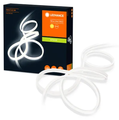 Productafbeelding van Ledvance LED Strip Lichtschlauch Neon Flex 5 Meter IP65 29W 1700lm innen & außen warmweiß 3000K