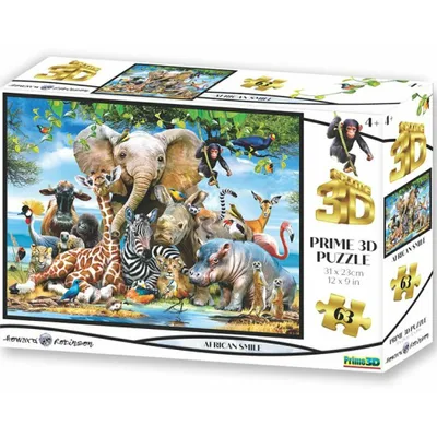 Produktbild von PRIME 3D Puzzle Afrikanisches Lächeln 3D 63 Teile