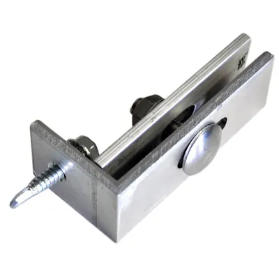 Produktbild von 8x Zaunanschlusswinkel SET Aluminium inkl. Schrauben (Stückpreis € 2,00)