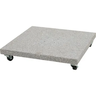 Produktbild von Siena Garden Schirmständer Granit Ennio Base120 kg light grey mit Rollen