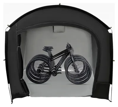 Produktbild von Fahrradgarage Gerätezelt Wetterfest Tragbares Lagerzelt Carport für Fahrräder und Gartengeräte, 220 x 150 x 185 cm