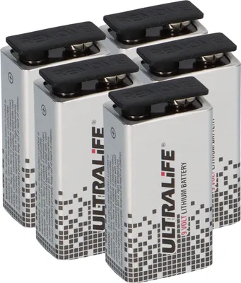 Produktbild von 5x Ultralife U9VL-J-P - 9V Block Power Cell Lithium Batterie 9V 1200mAh