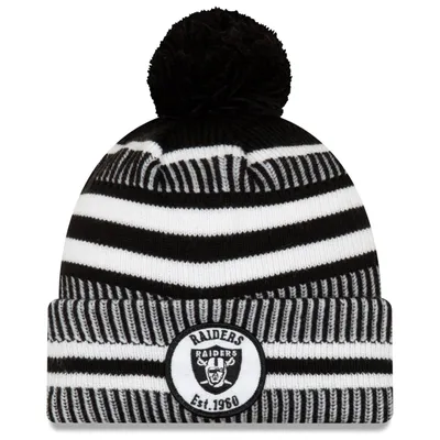 Produktbild von New Era Sideline Black Home Bommel Mütze Oakland Raiders