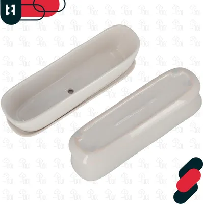 Produktbild von KOTARBAU® Keramik Blumenkasten mit Untersetzer 28x7,5x8cm Weiß Pflanzkübel Blumenkasten Pflanzentopf Übertopf Blumenkasten Balkon Pflanze Töpfe Blumenkübel Pflanztopf Kräutertopf Fensterbank