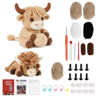 Produktbild von Häkelset für Anfänger mit Amigurumi Dackel