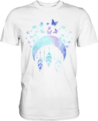 Produktbild von Pastel Schmetterling T-Shirt – White / XL