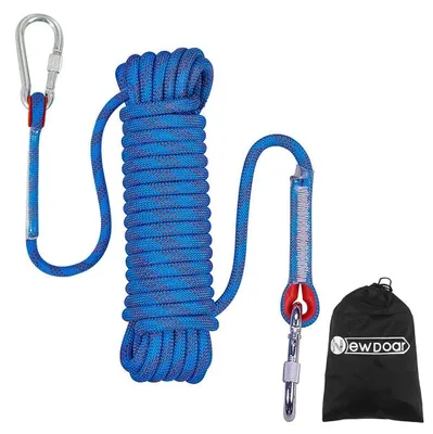 Produktbild von Kletterseil, statisches Polyesterseil - 10 mm - 10 Meter - Blau - Für den Außenbereich und Rettungsarbeiten