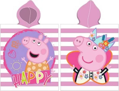 Zdjęcie produktu dla Ręcznik poncho 50x115 świnka peppa