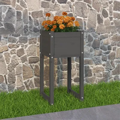 Obrázek produktu pro květináč Grey 40x40x81 cm Borovicový masiv