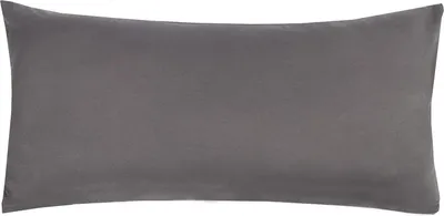 Produktbild von Kissen 40x80 mit Bezug Anthrazit - Kissen mit Kissenbezug aus %100 Baumwolle, Verdeckter Reißverschluss an der langen Seite