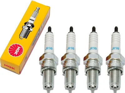 Obrázek produktu pro Zapalovací svíčky NGK 4, typ JR9B, délka závitu 19 mm, kompatibilní s motocykly Suzuki GSF 1200 N/S