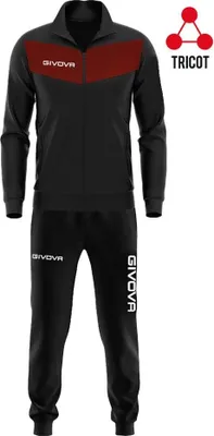 Produktbild von Sportset Givova Visa Triacetato Schwarz/Wein