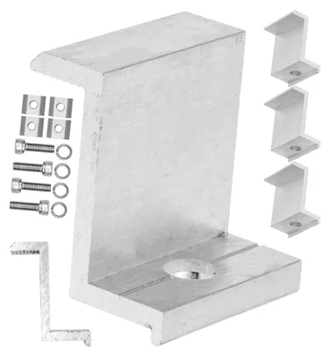 Eindklemmen für Solarmodul, 4 Stück, 40 mm, Aluminium