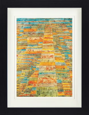 Produktbild von Paul Klee Gerahmtes Bild Mit Edlem Passepartout | Wand-Bilder | Im Bilderrahmen - Hauptweg Und Nebenwege, 1929 (40 x 30 cm)
