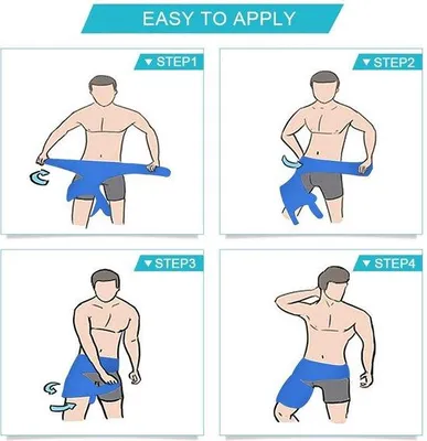 Immagine prodotto di Famanu, bendaggio di compressione, supporto traspirante per coscia e inguine - blu