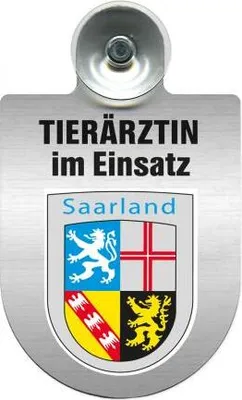 Produktbild von Einsatzschild für Windschutzscheibe incl. Saugnapf - Tierärztin im Einsatz - 309474 Color - Region Saarland