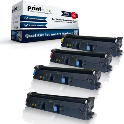 Produktbild von 4x kompatible Tonerkartuschen für Canon I-Sensys LBP 5200 I-Sensys MF 8180 c Isensys 701-BK 701-C 701-M 701-Y Black Cyan Magenta Yellow Sparset - Eco Plus Serie