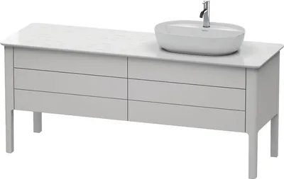 Image de Meuble sous-lavabo Luv Duravit à poser, 1733 x 570 mm, 2 tiroirs, 2 coulissants, LU9568R3939