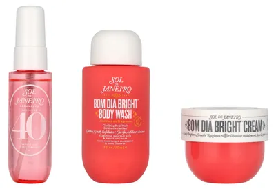Immagine prodotto di Sol De Janeiro Bom Dia Jet Set Cheirosa 40 Perfume Mist 30ml/Clarifying Body Wash 90ml/Bright Cream 50ml 170 ml