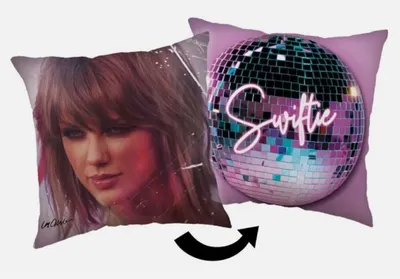 Productafbeelding van Taylor Swift 'Swiftie' sierkussen 40 x 40 cm