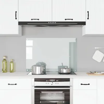 Obrázok produktu pre vidaXL Kuchynský backsplash Transparentné tvrdené sklo 90 × 60 cm