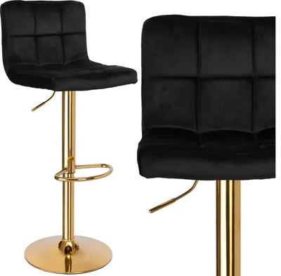 Obrázok produktu pre Arako Gold Black Velvet Bar Hocker