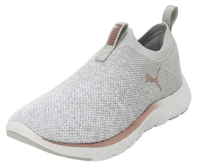 Zdjęcie produktu dla Puma Softride Remi Slip-on Knit Wn's buty sportowe w dużych rozmiarach szare 309834-02 buty damskie