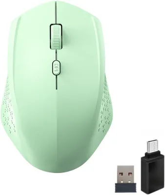 Produktbild von Kabellose Maus, 2.4G-USB & Bluetooth Maus Dual Mode,Ergonomische Maus PC mit Einstellbarer DPI 800/1200/1600, Wireless Mouse Für Laptop,PC,iOS,Android