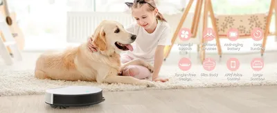 Image de Aspirateur robot - Modèle N1 - Puissance d'aspiration de 4500 Pa - Filtre HEPA - Collecteur à poussière sans sac - Contrôle via Wi-Fi/application - Recharge automatique - Autonomie jusqu'à 90 minutes