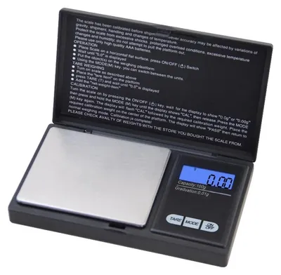 Immagine prodotto di Bilancia digitale da tasca, precisione di 0,01 g, design portatile in acciaio inossidabile, capacità massima 1000 g, precisione 0,1 g