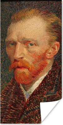 Produktbild von MuchoWow® Poster Selbstporträt - Vincent van Gogh 80x160 cm - Kinderzimmer