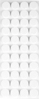 Produktbild von Anti-Rutsch Pads Bodengleiter weiß selbstklebend in rund und eckig auswählbar (Rund Ø 20 mm)