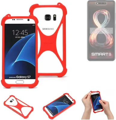 Produktbild von K-S-Trade Handy-Hülle kompatibel mit Infinix Smart 8 Schutz-Hülle Bumper Silikon Schutz Hülle Cover Case Silikoncase Silikonbumper TPU Softcase