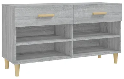 Produktbild von vidaXL Schuhschrank Grau Sonoma 102x35x55 cm Holzwerkstoff