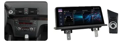 Productafbeelding van Autoradio-scherm, schermgrootte, smartphone-compatibiliteit, compatibel met BMW 1-serie E81 E82 E87 E88 (2004-2012), geen specificatie gegeven