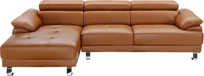 Produktbild von EXCELSIOR II Leder-Ecksofa - Caramel - Linkes Ecksofa