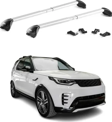 Image de Barres de toit transversales pour Land Rover Discovery 2017-2025 Alu Gris 2x ABE