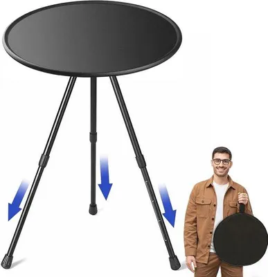Image de Table pliante - Table repliable - 37 x 55 cm - Table de camping - Table de jardin - Compacte et pratique pour toutes les activités en plein air
