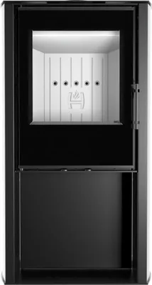 Produktbild von HITZE CANE S Kaminofen 6,5 kW – moderner Holzofen, EcoDesign 2022, +
