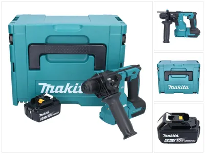 Produktbild von Makita DHR 183 G1J Akku Bohrhammer 18 V 1,7 J SDS plus Brushless + 1x Akku 6,0 Ah + Makpac - ohne Ladegerät