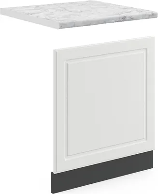 Produktbild von Frontblende Vicco R-Line Weiß Landhaus 60 cm , AP Marmor, Model 45707