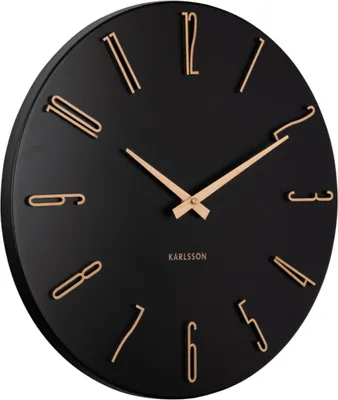 Produktbild von Karlsson - Wanduhr Esmerado - Schwarz - 40x40x40cm