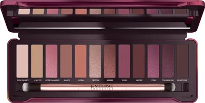 Image de Palette d'ombres à paupières Eveline Ruby Glamour (12) 1op.