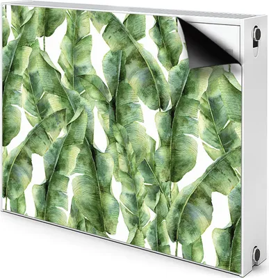 Produktbild von Magnet Radiator Magnet Mat Heizkörper Heizung Verkleidung Abdeckung 100x60 cm  - Exotische Blätter