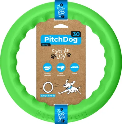 Produktbild von PitchDog – Spielring für Hunde, 28 cm, hellgrün