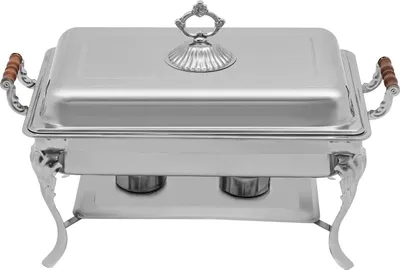 Produktbild von Chafing Dish Buffetwärmer - 9 L - Edelstahl - Buffet-Set - Silber