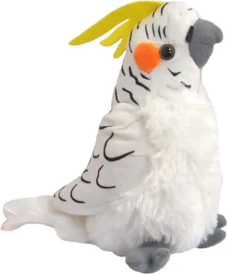 Produktbild von Papagei Maskottchen weiß Nymphe 17cm 13574 universal