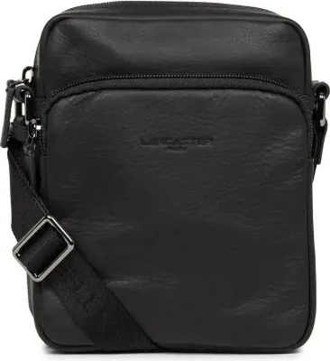 Image de Lancaster Sacoche cuir vachette SOFT VINTAGE Noir